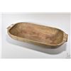 Image 1 : Antique wooden dough bowl 19" in length