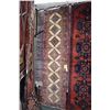 Image 1 : 100% handmade wool carpet runner Mehravan with multiple medallions, soft tones of cream, green, blue