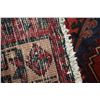 Image 3 : 100% handmade wool carpet runner Sarab with multiple medallions, red background and highlights of bl