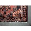 Image 2 : 100% handmade Saveh wool area carpet with red background, highlights of blue, cream, sage etc. 42" X