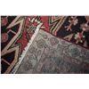 Image 3 : 100% handmade wool Mazlegan carpet with center medallion, red background and highlights of blue and 