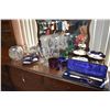 Image 1 : Selection of collectible including Old Country Roses tiered cake plate, corporate seal, crystal rose