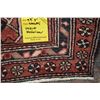 Image 2 : 100% handmade wool carpet runner Hamdan with center medallion, red background and highlights of blac