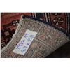 Image 3 : 100% handmade wool carpet runner Hamdan with center medallion, red background and highlights of blac