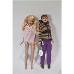 Two 10" Robert Tonner tiny Kitty Collier dolls, both with original hang tags
