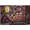Image 2 : 100% handmade wool carpet with double medallion and red background, highlights of blues, brown etc. 