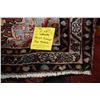 Image 2 : 100% handmade wool carpet runner Hamdan with center medallion, brick background and highlights of bl