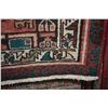 Image 2 : 100% handmade wool carpet Sarab with triple medallion, soft red background and highlights of green, 