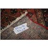 Image 3 : 100% handmade wool carpet runner Hamdan with double medallion, red background and highlights of blue