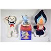 Image 1 : Selection of vintage toys including Ghost Busters Stay Puffed marshmallow man by Kenner, a vintage e