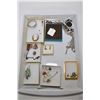 Image 1 : Tray of vintage and collectible jewellery including sterling silver bracelet, vintage carved cameo b