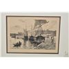 Image 2 : Seven small framed antique black and white French etching, all from unknown T.C.
