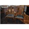 Image 1 : Two non-matching open arm dining chairs
