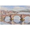 Image 2 : Two framed watercolour paintings of boat scenes including one by artist George Lyles 5" X 7" and one