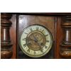 Image 2 : Antique wall mount walnut cased clock with chiming movement, 38" in height, not working at time of c