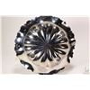 Image 2 : Sterling silver footed basket with rose motif handle and edging, 9 1/2" in diameter