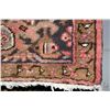 Image 2 : Vintage wool area carpet with center medallion and muted tones of red, cream, brown etc. 101" x 138"