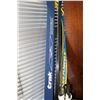 Image 2 : Two pairs of cross country skis including Nowax Trak no. 205 with poles and Powerstep Jarvinen no. 1