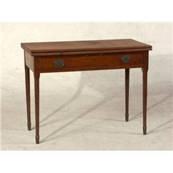 CIRCA 1800 ENGLISH HEPPLEWHITE MAHOGANY CARD TABLE