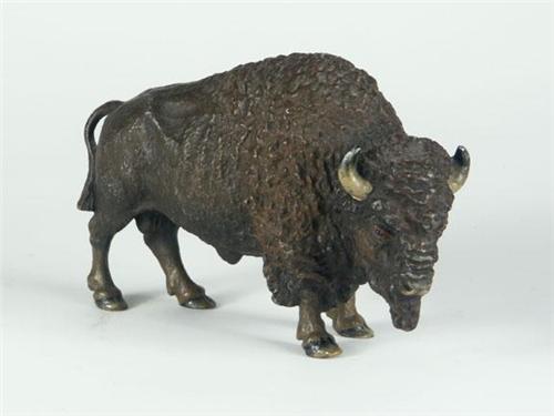 Cast Metal Buffalo Figurine