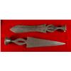 Image 1 : TWO ANTIQUE CONGOLESE NGOMBE SHORT SWORDS