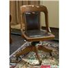Image 1 : CIRCA 1900 ARTS AND CRAFTS OAK DESK CHAIR
