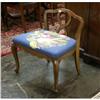 Image 1 : WALNUT FRENCH PROVINCIAL VANITY BENCH
