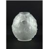 Image 1 : VERLYS FROSTED GLASS TULIP VASE BUTTERFLY 5''