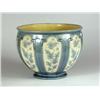 Image 1 : MAJOLICA FAIENCE BLUE JARDINIERE 14 1/2 INCH