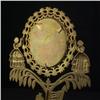 Image 3 : GILT CAST METAL CHEVAL MIRROR COLONIAL STYLE