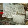 Image 1 : BRILLIANT CUT GLASS CZECH DESSERT TRAY AND PLATES
