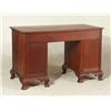 Image 2 : CHIPPENDALE STYLE MAHOGANY PEDESTAL DESK