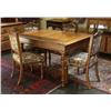 Image 1 : CIRCA 1880 ENGLISH OAK DINING TABLE AND CHAIRS