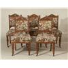 Image 2 : CIRCA 1880 ENGLISH OAK DINING TABLE AND CHAIRS