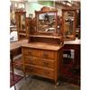 Image 1 : CIRCA 1890 EASTLAKE WALNUT DRESSER WITH MIRRORS