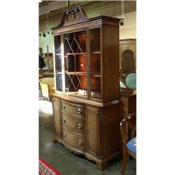 GEORGIAN STYLE MAHOGANY CHINA CABINET
