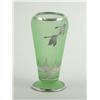 Image 1 : ART GLASS VASE WITH STERLING SILVER OVERLAY