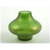 Image 2 : THREE LOETZ TYPE GREEN IRIDESCENT ART GLASS VASES