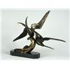 Image 2 : IRENEE ROCHARD ART DECO SWALLOW BIRD BRONZE