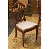 Image 2 : HEPPLEWHITE STYLE MAHOGANY DINING TABLE AND CHAIRS