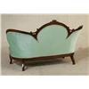 Image 2 : CIRCA 1860 WALNUT VICTORIAN CARVED PARLOR SET