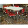 Image 1 : CIRCA 1950S CHROME DINING TABLE AND CHAIRS