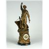 Image 2 : SPELTER MANTLE CLOCK AND TWO GARNITURES