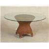 Image 2 : WICKER GARDEN TABLE AND FOUR ARMCHAIRS