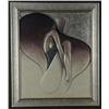 Image 1 : PAINTED MOLDED COMPOSITION VALENTINE FEMALE FIGURE