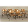 Image 1 : SIX HERMAN MILLER EAMES DCM CHAIRS