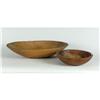Image 1 : PRIMITIVE 19TH CENT DOUGH BOWLS CHERRY AND MAPLE