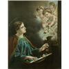 Image 2 : HANDCOLORED LITHOGRAPH RELIGIOUS SAINT CUPIDS