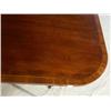 Image 2 : GEORGE III STYLE MAHOGANY TABLE AND SIX CHAIRS