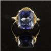 Image 1 : PALE BLUE SAPPHIRE AND 10K GOLD LADY'S RING